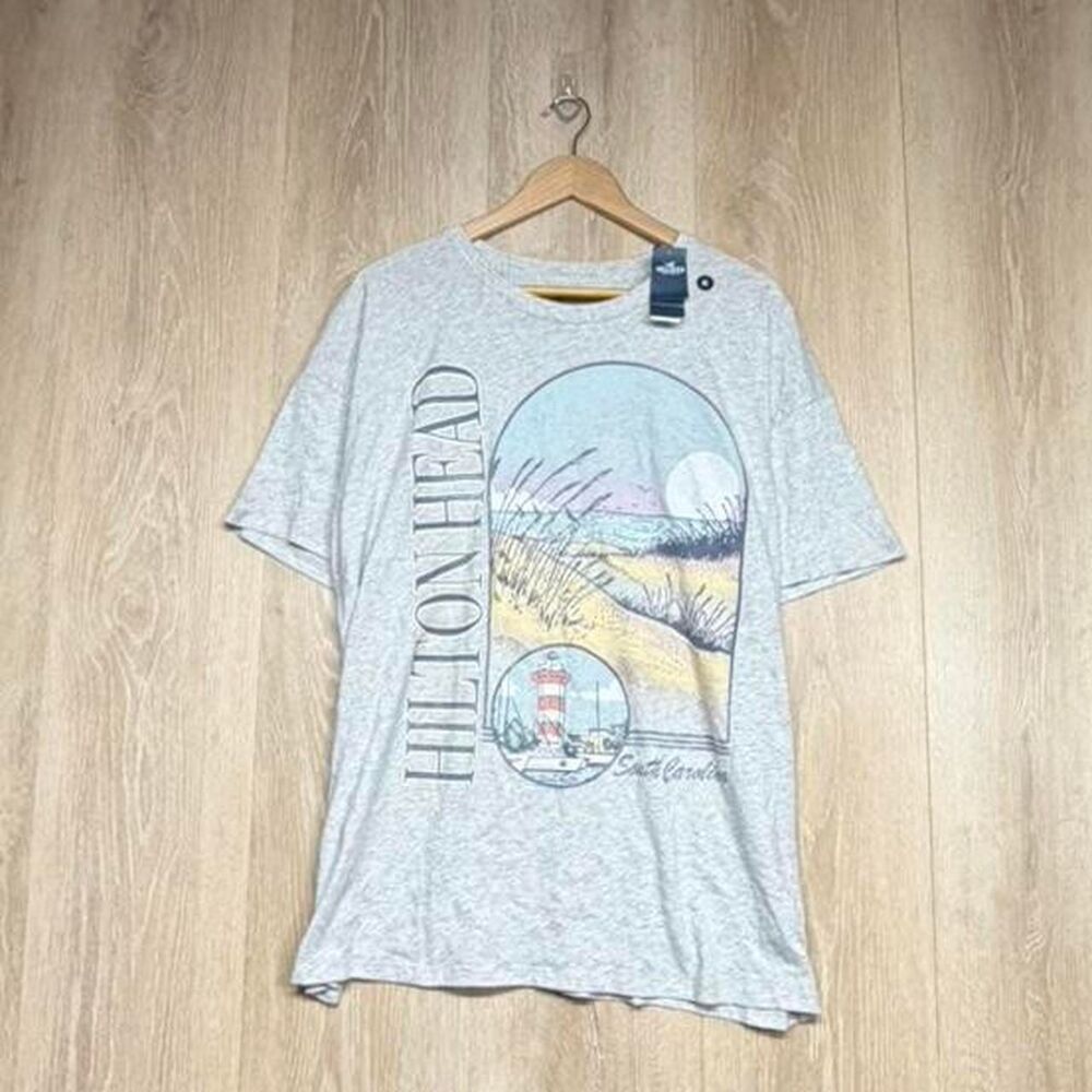 Hollister-co Men's Grey T-shirt